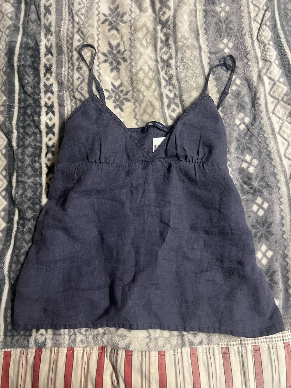 Brandy Melville Linen Babydoll Top